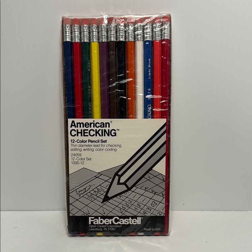 Vintage NEW Faber-Castell 12-Color Pencil‎ Set C1